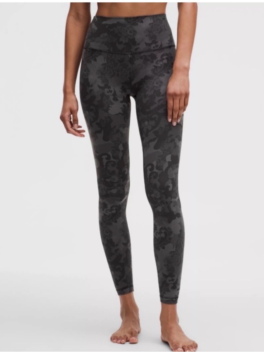 Lululemon Align Leggings 23” inseam size 4 in Hidden Heritage Black Lace pattern